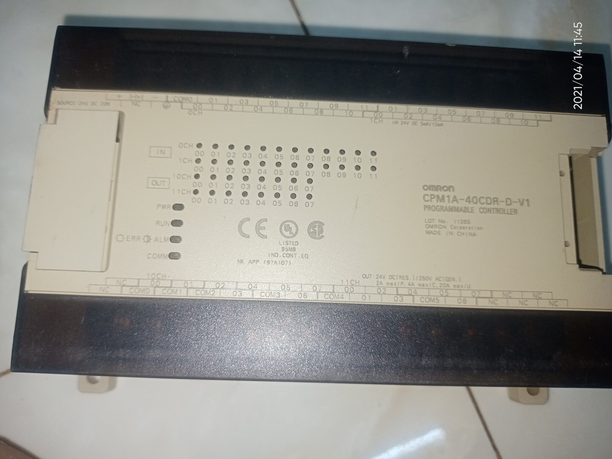 現品-OMRON /オ•ムロン CPM1A-40CDR-A-V1 CPUユニット◇6ヶ月保証